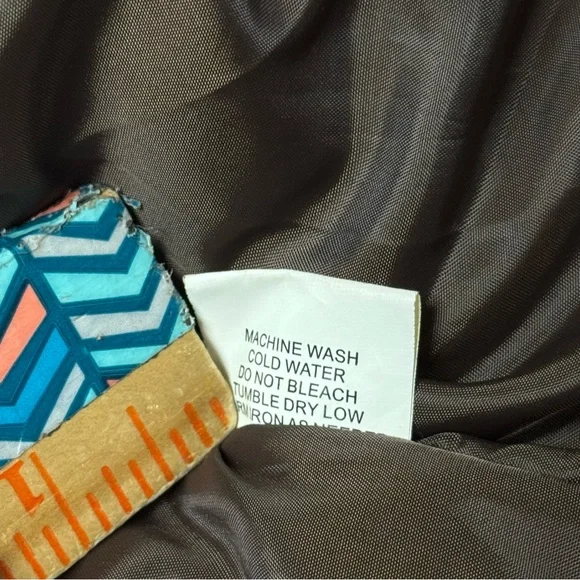 Vintage Y2K Blac Label Jacket Men’s Large Trench Military Graphic Brown Full Zip - Picture 15 of 15